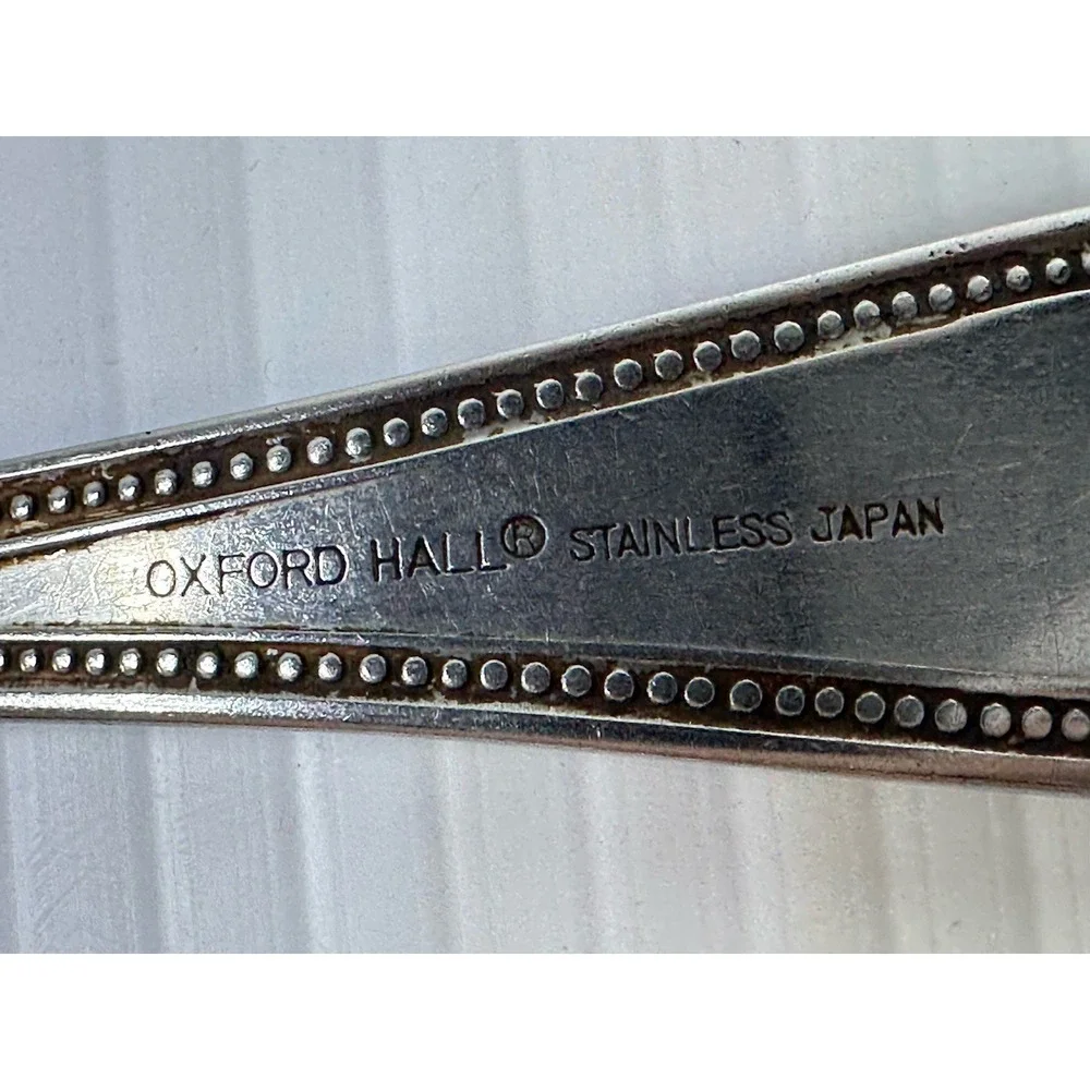 Set of 6 Oxford Hall Stratton Stainless Large Soup Spoons